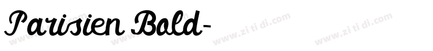 Parisien Bold字体转换